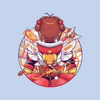 Winter Captors – Anime Graphic T-Shirt design artwork for blue graphic T-shirt