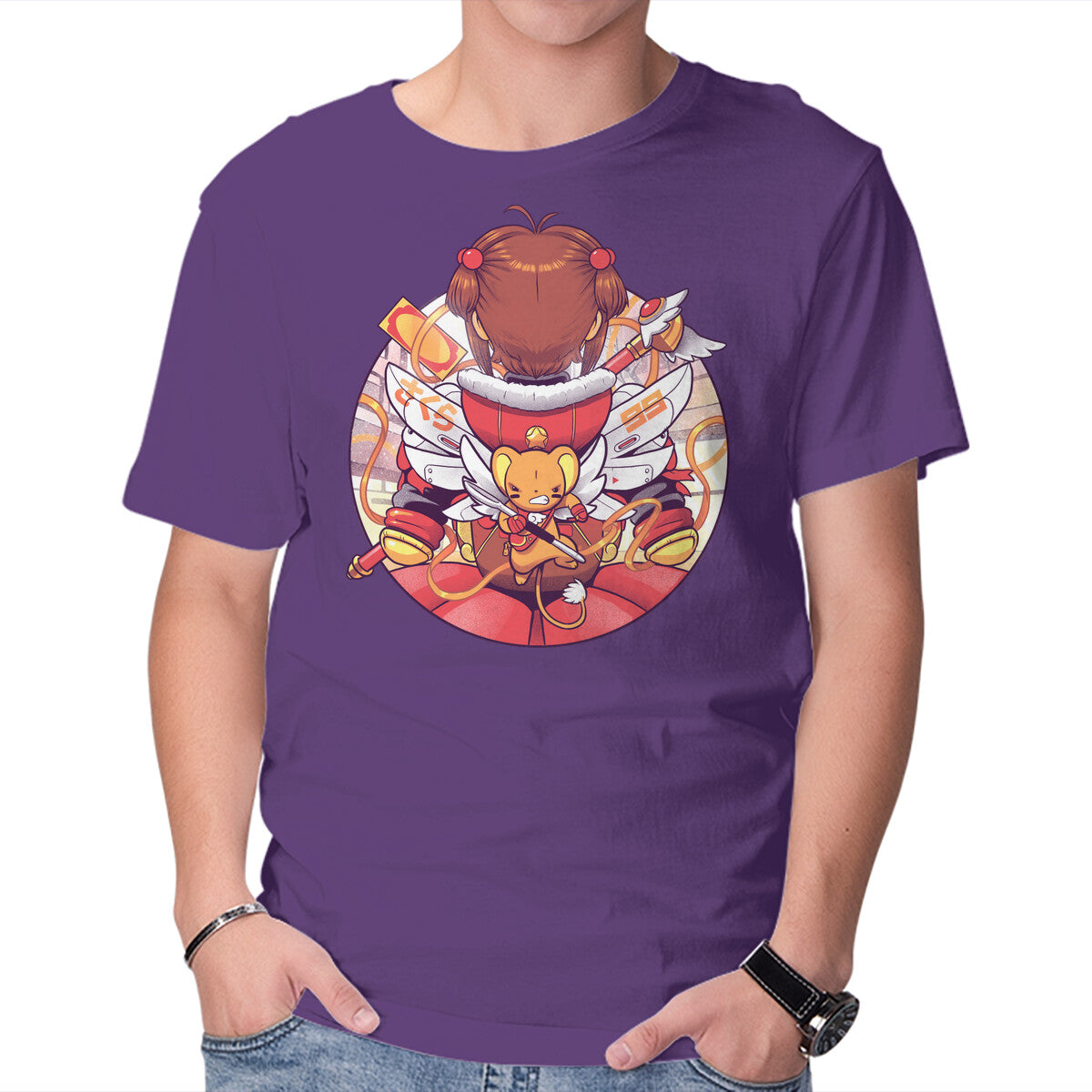 Winter Captors – Anime Graphic T-Shirt in purple, product display