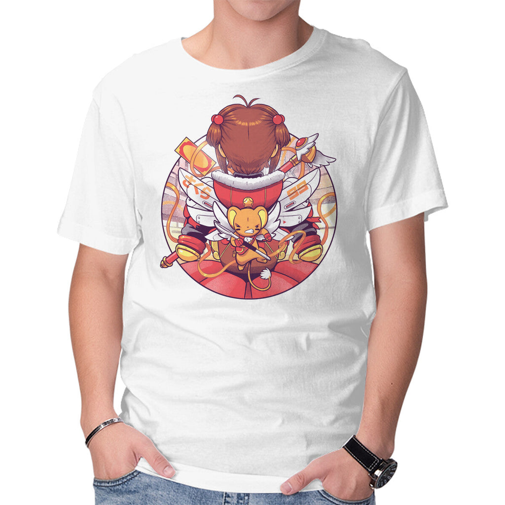 Winter Captors – Anime Graphic T-Shirt in white, product display