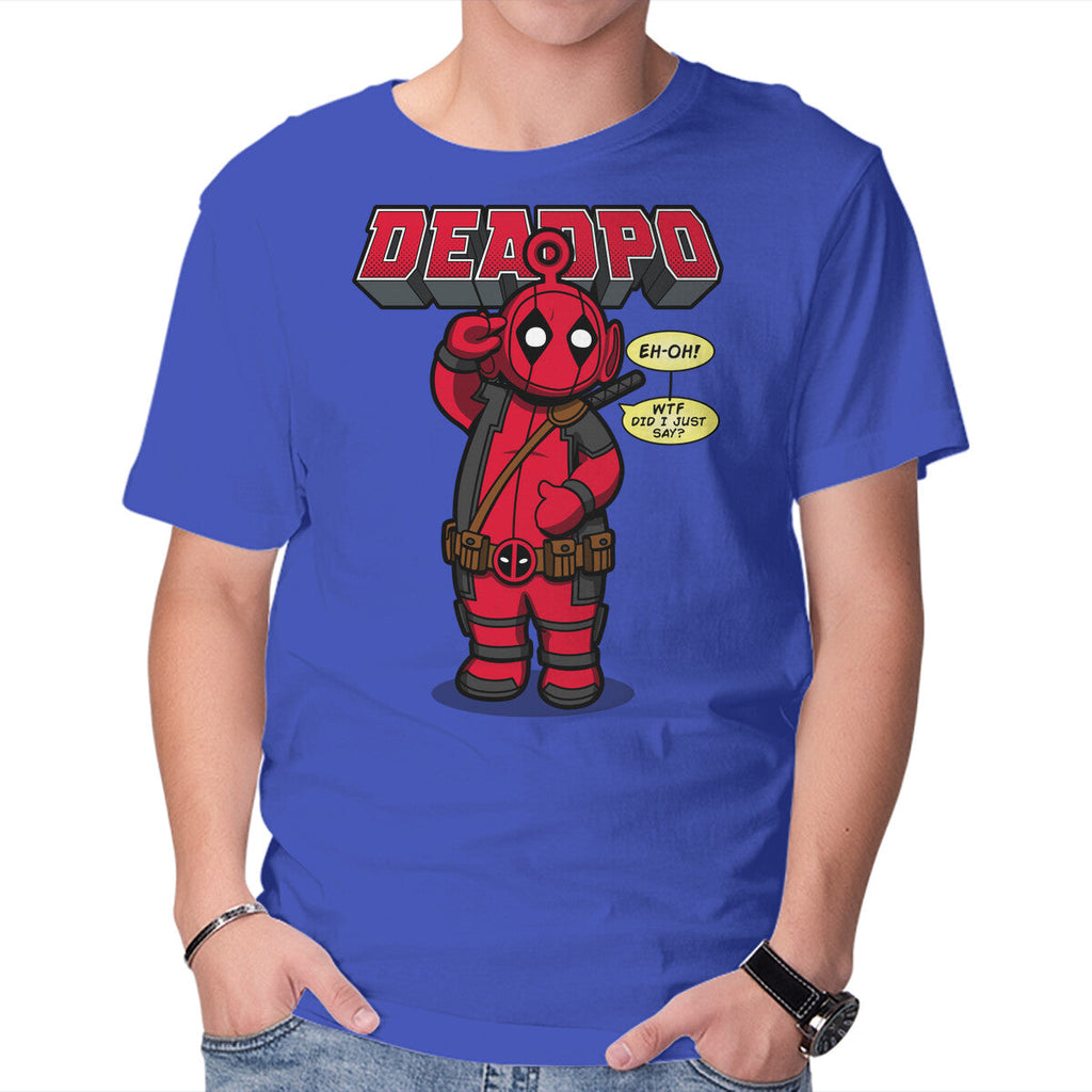 Deadpo – Movie Graphic T-Shirt in royal blue, product display