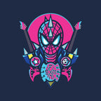 Spider Cyber Punk – Music Graphic T-Shirt design artwork for navy graphic T-shirt