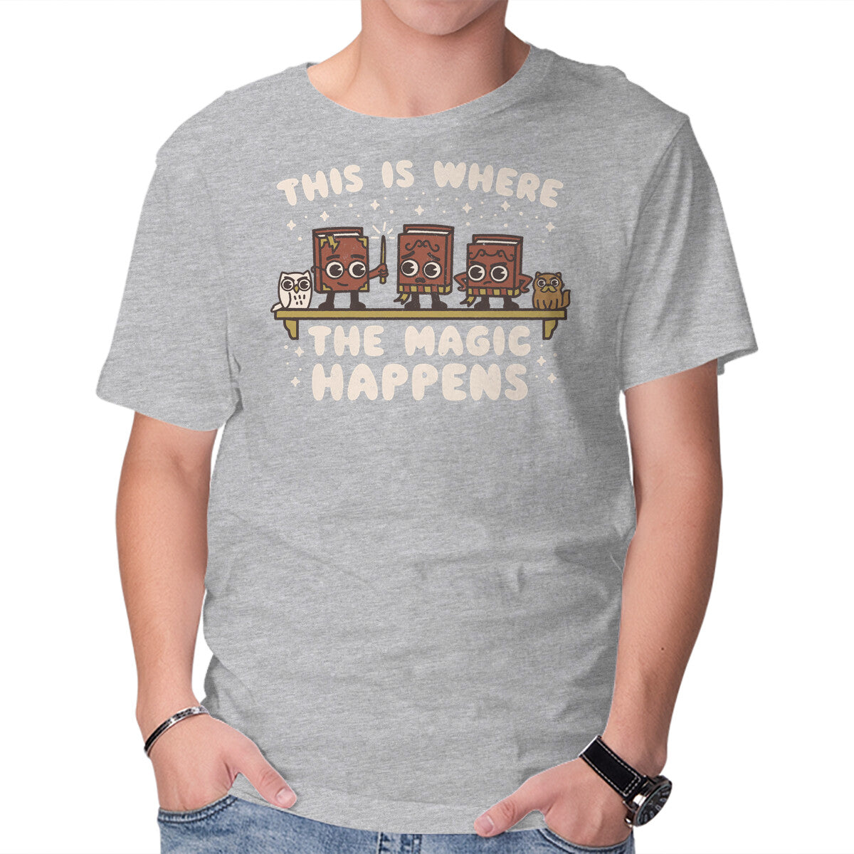 Where The Magic Happens – Cat Graphic T-Shirt