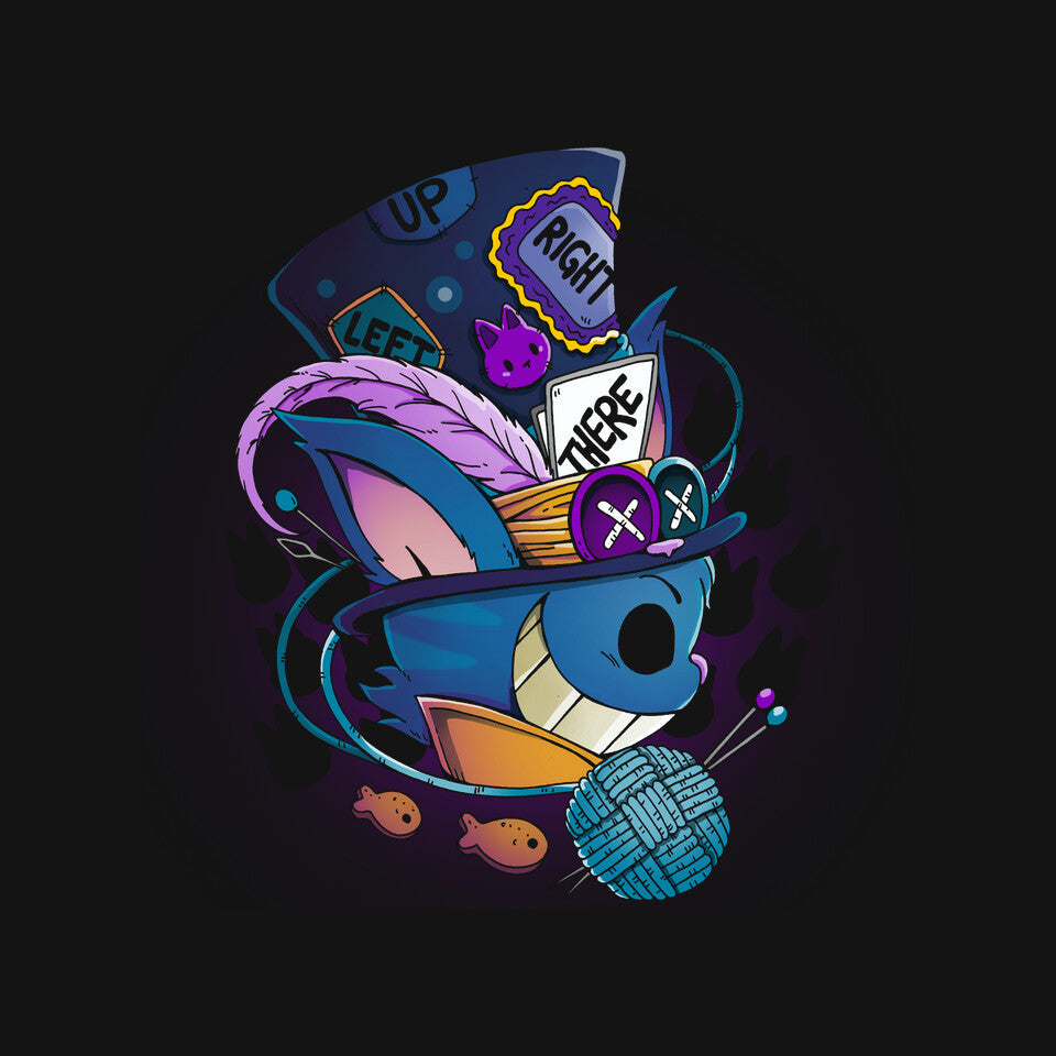 Weird Hatter – Fantasy Graphic T-Shirt design artwork for black graphic T-shirt