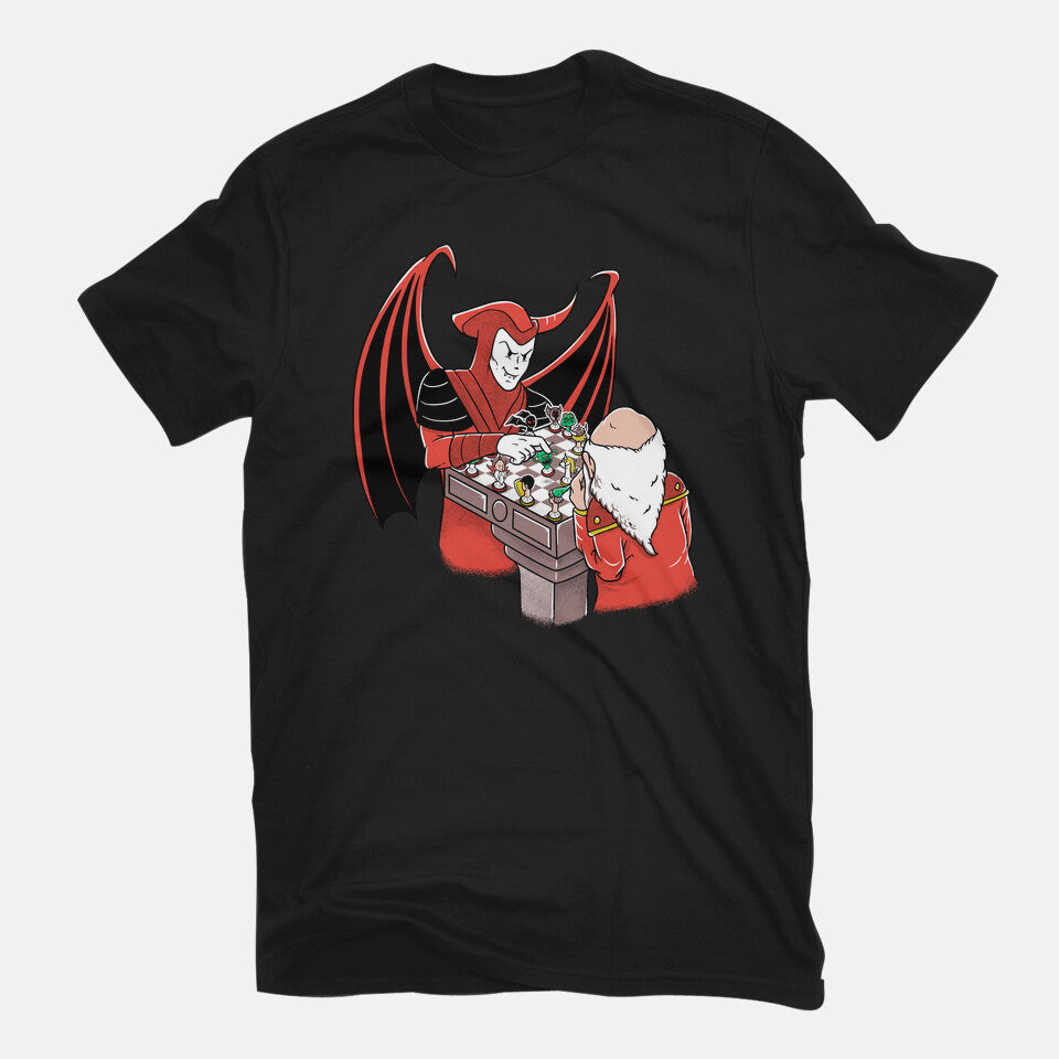 Masters Of Chess – Gaming Graphic T-Shirt in black, flat-lay product view