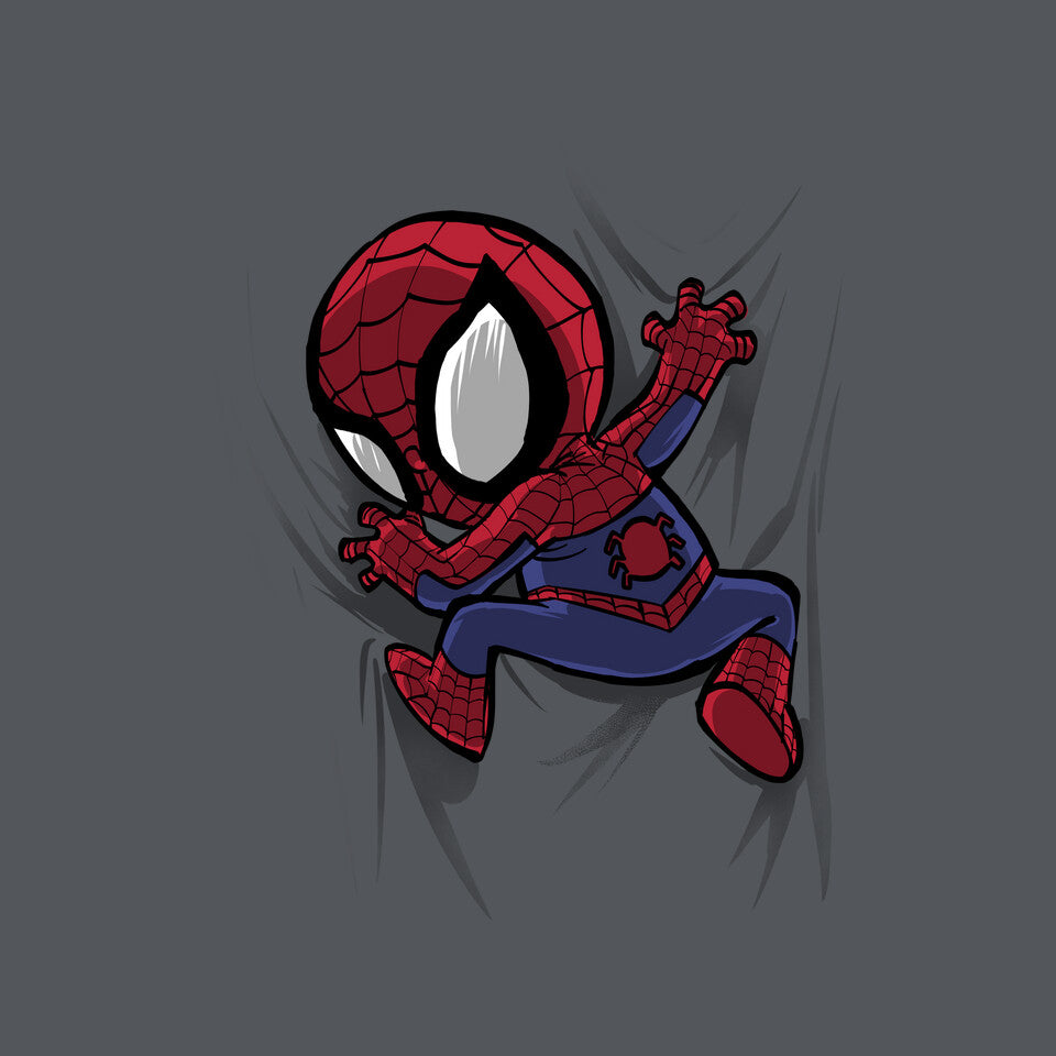 My Portable Spidey Graphic T-Shirt design artwork for charcoal graphic T-shirt