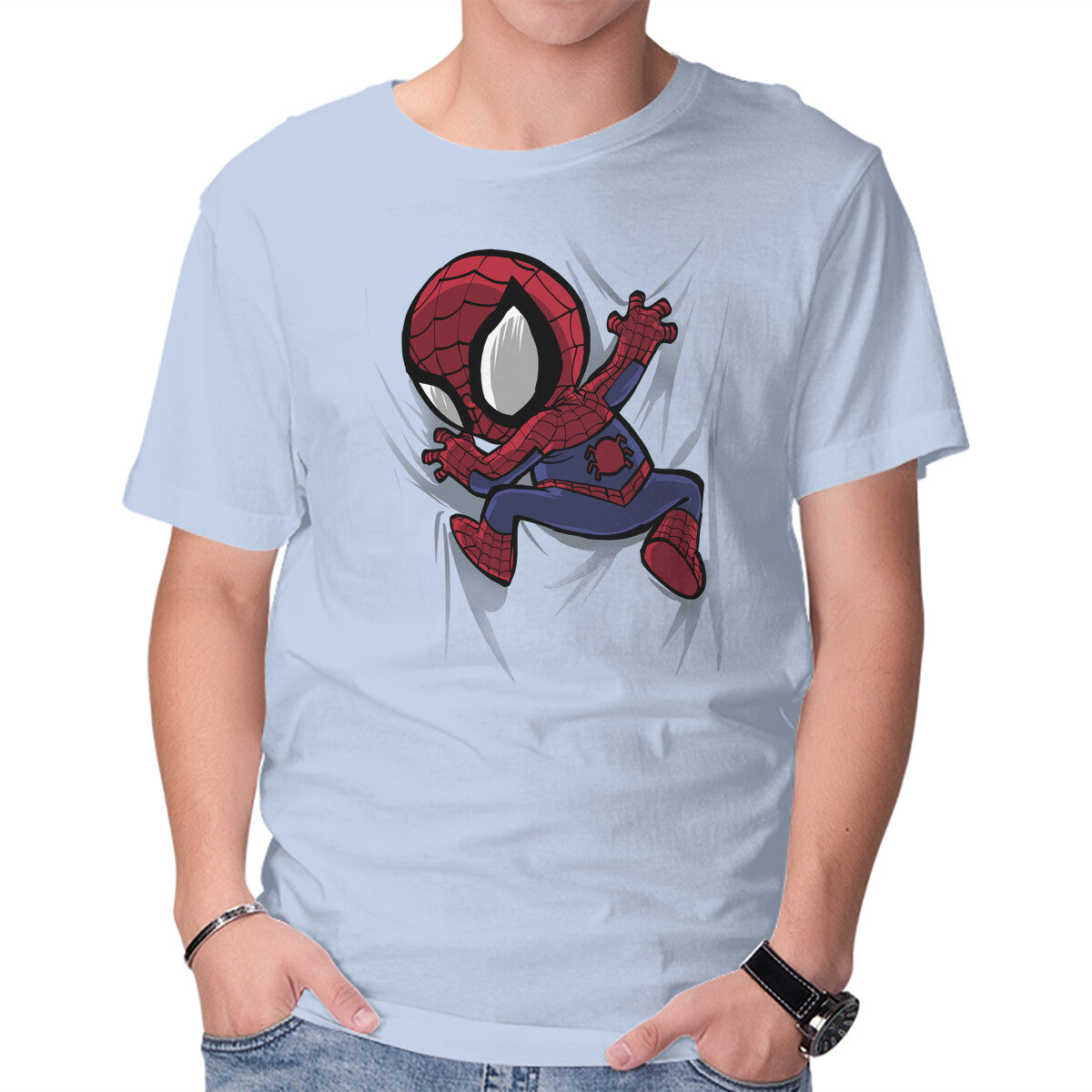 My Portable Spidey Graphic T-Shirt in blue, product display