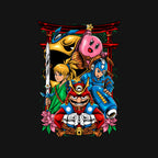 Game Heroes – Gaming Graphic T-Shirt design artwork for black graphic T-shirt