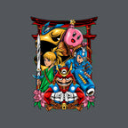 Game Heroes – Gaming Graphic T-Shirt design artwork for charcoal graphic T-shirt