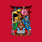 Game Heroes – Gaming Graphic T-Shirt design artwork for red graphic T-shirt