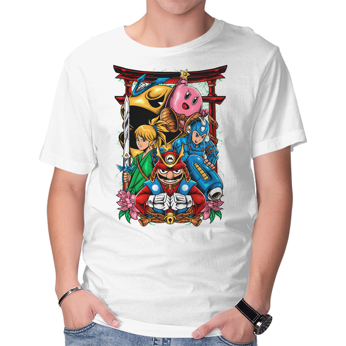 Game Heroes – Gaming Graphic T-Shirt in white, product display