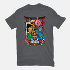 Game Heroes – Gaming Graphic T-Shirt in charcoal, flat-lay product view