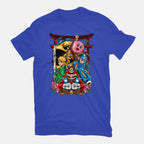 Game Heroes – Gaming Graphic T-Shirt in royal blue, flat-lay product view