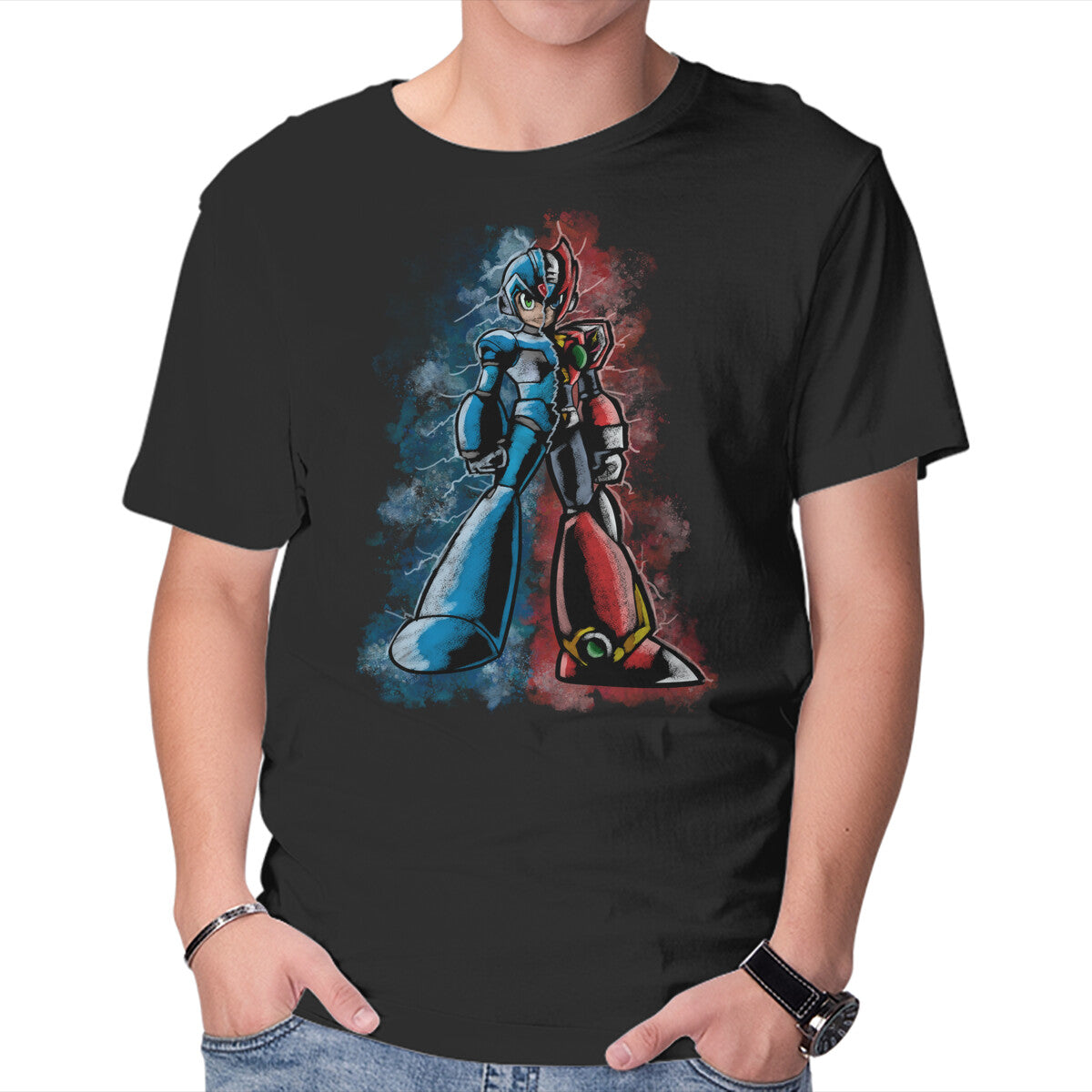My Brother Robot – Gaming Graphic T-Shirt in black, product display