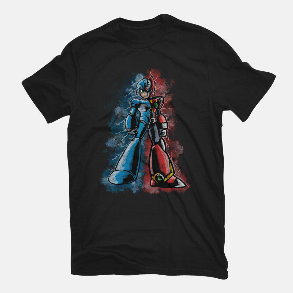 My Brother Robot – Gaming Graphic T-Shirt in black, flat-lay product view