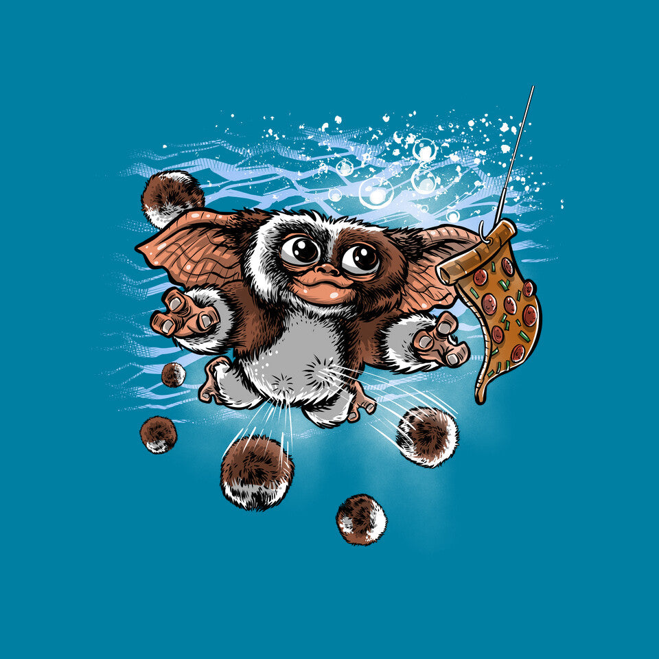 Never Do It – Horror Graphic T-Shirt design artwork for turquoise graphic T-shirt