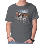 Never Do It – Horror Graphic T-Shirt in charcoal, product display