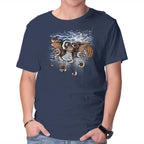 Never Do It – Horror Graphic T-Shirt in navy, product display