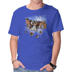 Never Do It – Horror Graphic T-Shirt in royal blue, product display