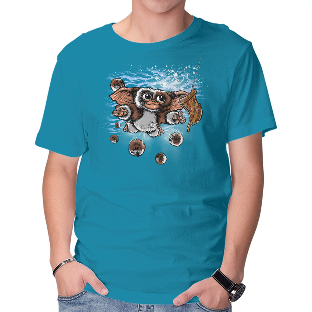 Never Do It – Horror Graphic T-Shirt in turquoise, product display