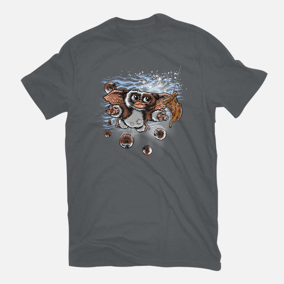 Never Do It – Horror Graphic T-Shirt in charcoal, flat-lay product view