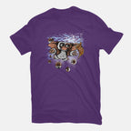 Never Do It – Horror Graphic T-Shirt in purple, flat-lay product view