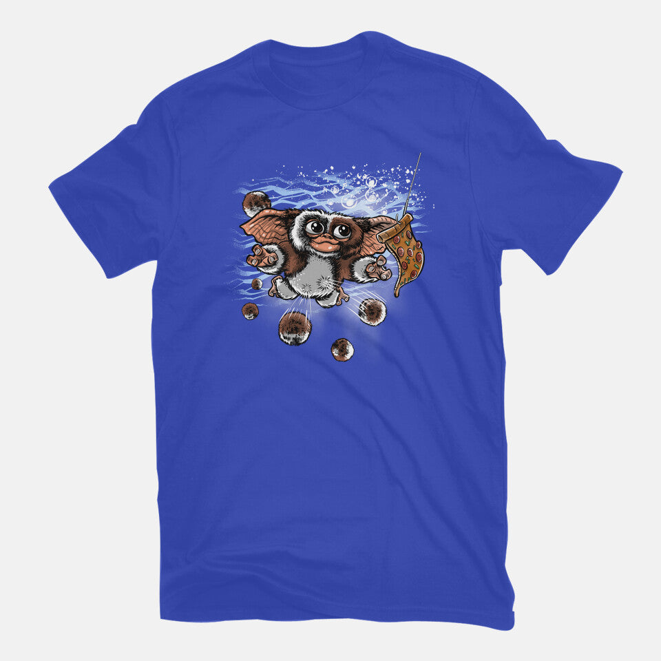 Never Do It – Horror Graphic T-Shirt in royal blue, flat-lay product view