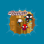 The Townsville Spiders – Movie Graphic T-Shirt design artwork for turquoise graphic T-shirt