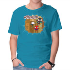 The Townsville Spiders – Movie Graphic T-Shirt in turquoise, product display
