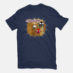 The Townsville Spiders – Movie Graphic T-Shirt in navy, flat-lay product view