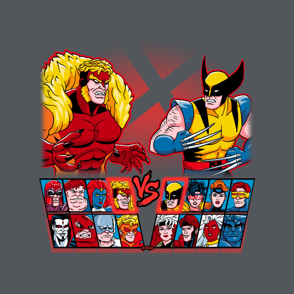 Mutant Fighter – Gaming Graphic T-Shirt design artwork for charcoal graphic T-shirt