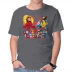 Mutant Fighter – Gaming Graphic T-Shirt in charcoal, product display