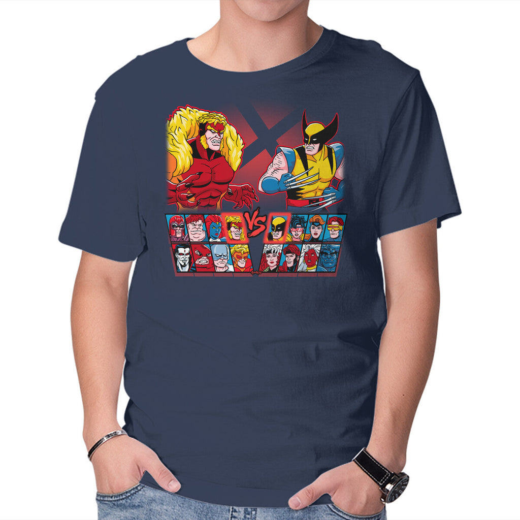 Mutant Fighter – Gaming Graphic T-Shirt in navy, product display