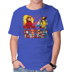 Mutant Fighter – Gaming Graphic T-Shirt in royal blue, product display