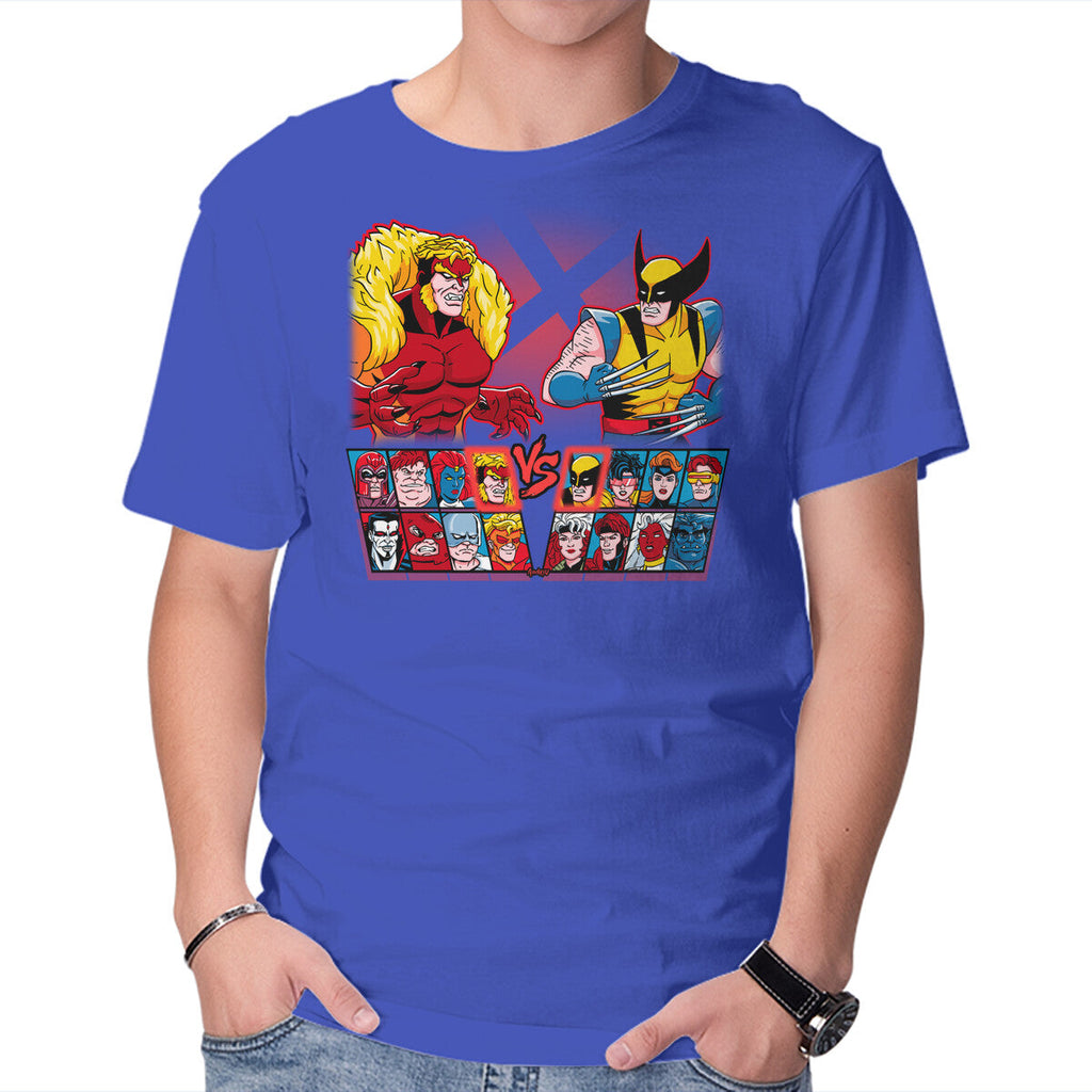 Mutant Fighter – Gaming Graphic T-Shirt in royal blue, product display