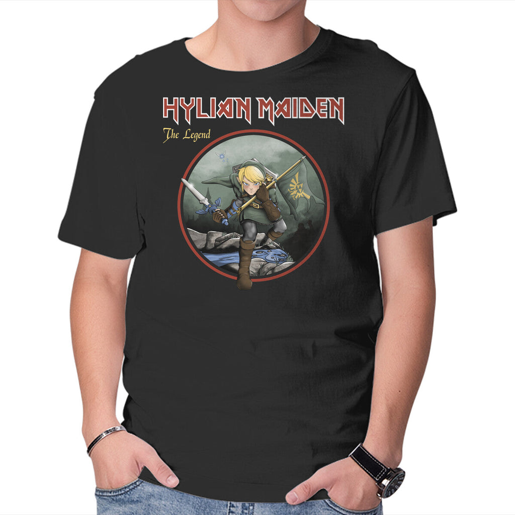 Hylian Maiden – Gaming Graphic T-Shirt in black, product display