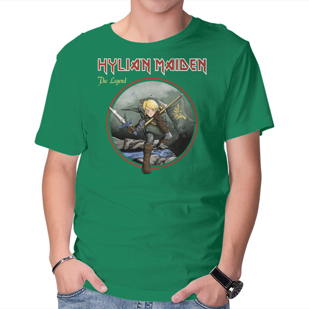 Hylian Maiden – Gaming Graphic T-Shirt in green, product display