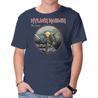 Hylian Maiden – Gaming Graphic T-Shirt in navy, product display
