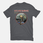 Hylian Maiden – Gaming Graphic T-Shirt in charcoal, flat-lay product view