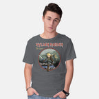 Model wearing charcoal Hylian Maiden – Gaming Graphic T-Shirt