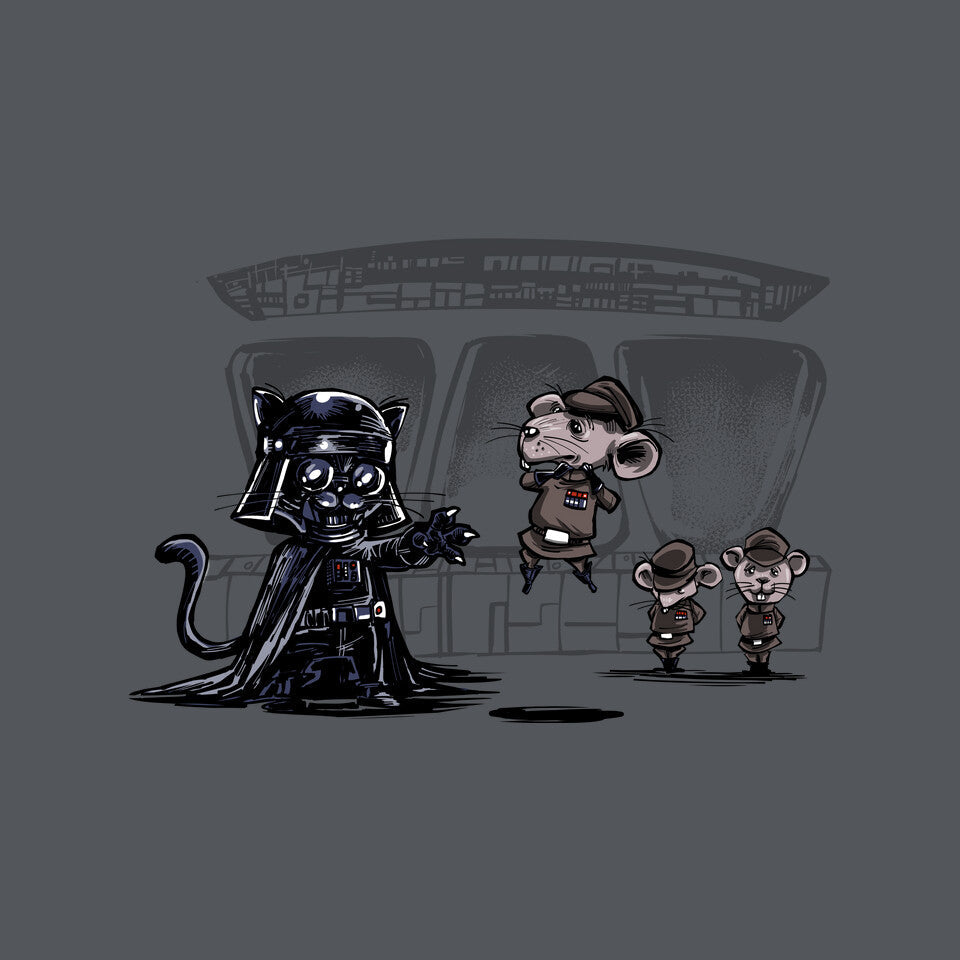 Cat Vader – Cat Graphic T-Shirt design artwork for charcoal graphic T-shirt