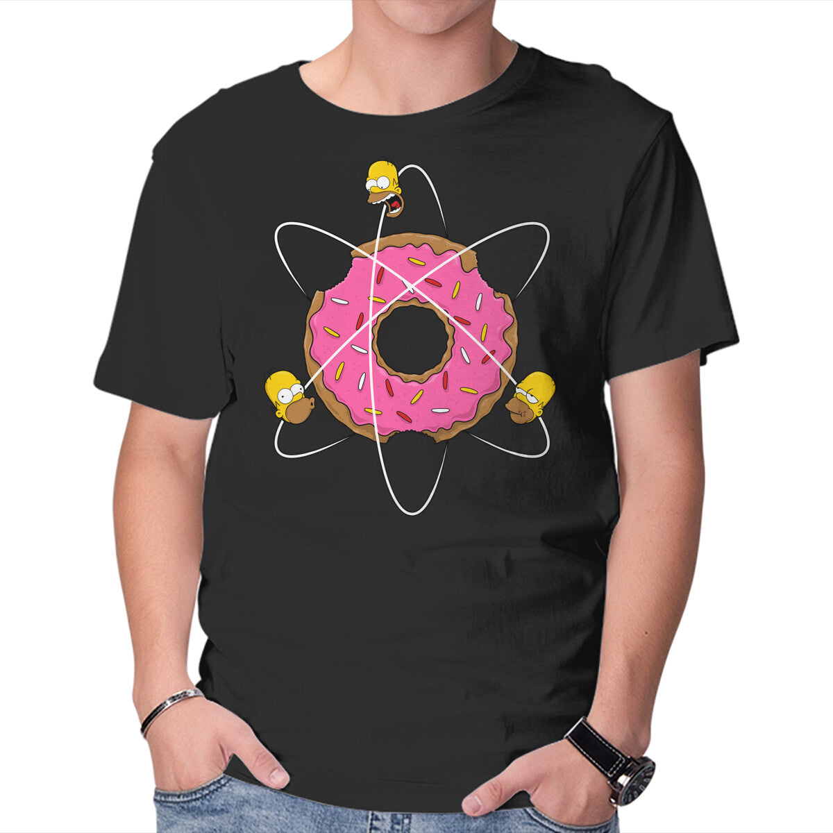 Homer's Science – Funny Graphic T-Shirt in black, product display