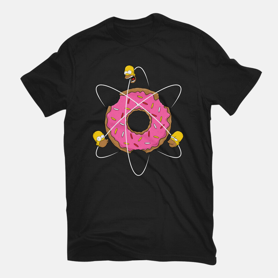 Homer's Science – Funny Graphic T-Shirt in black, flat-lay product view