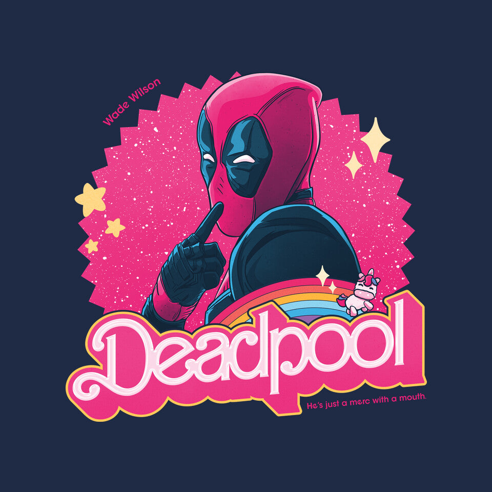 Just A Merc – Movie Graphic T-Shirt design artwork for navy graphic T-shirt