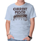 Current Mood – Funny Graphic T-Shirt in blue, product display