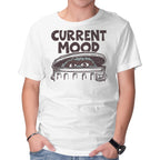 Current Mood – Funny Graphic T-Shirt in white, product display