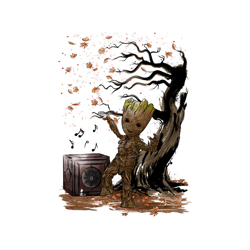 Autumn Dance – Sci-Fi Graphic T-Shirt design artwork for white graphic T-shirt
