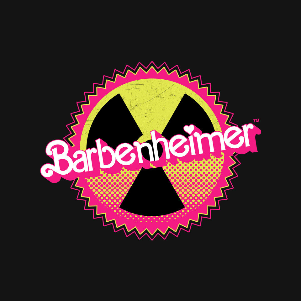 Barbenheimer Reactor – Movie Graphic T-Shirt design artwork for black graphic T-shirt