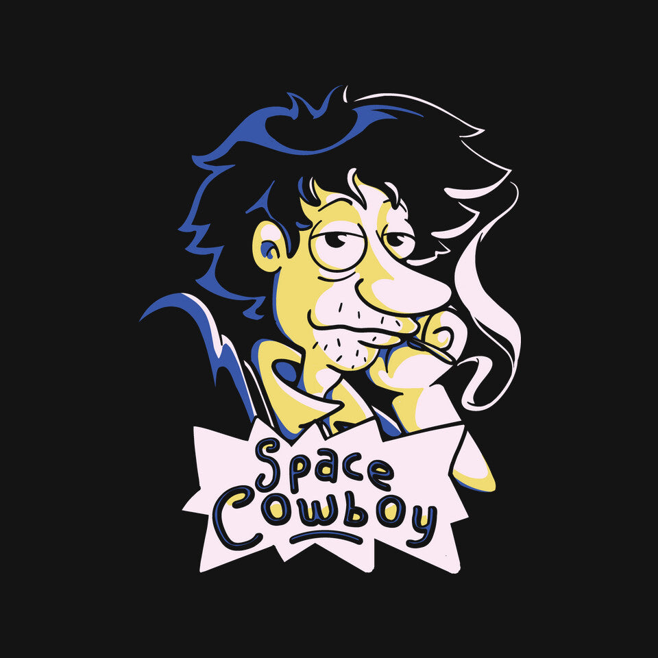 Stu Spiegel – Anime Graphic T-Shirt design artwork for black graphic T-shirt