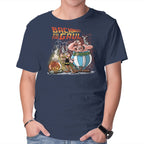 Back To The Gaul – Fantasy Graphic T-Shirt in navy, product display