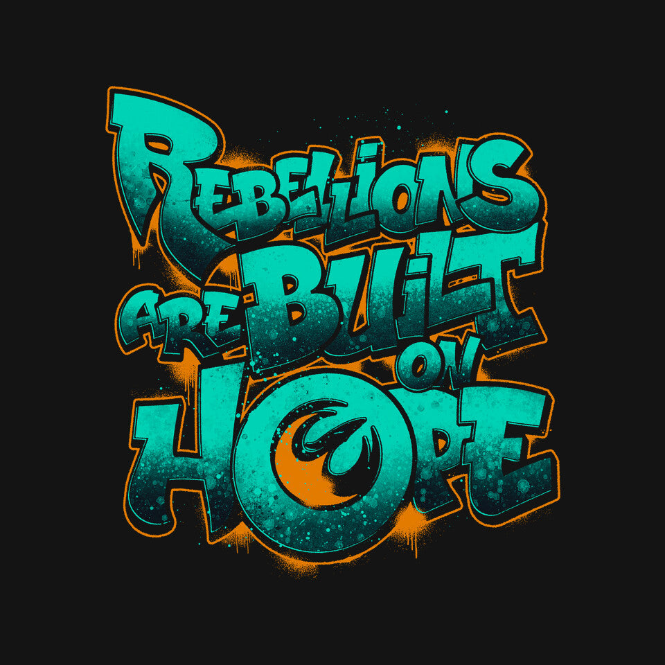 Rebel Phoenix – Sci-Fi Graphic T-Shirt design artwork for black graphic T-shirt